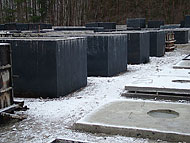 Plac produkacja szamb betonowych Żywiec